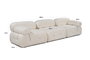 Atelier Del Sofa Bubble 3 Seater Bouclette Blanco